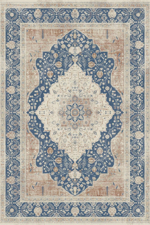 2.00*2.90 / Beige Dark Blue / M578A