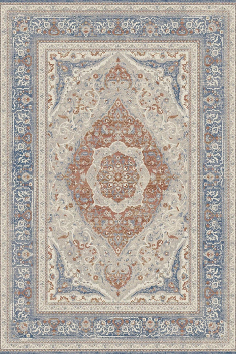 2.00*2.90 / Beige Dark Blue / M580A